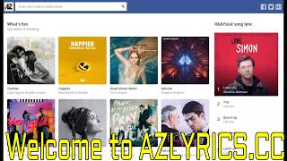 How To Download Lyrics Songs From Azlyrics cc [upl. by Lonne648]