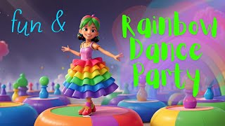 Rainbow Dance Party  quotDance with the Rainbowquot  quotCelebrate the Colorsquot  quotRainbow Rhythmquot kids [upl. by Kathryne]