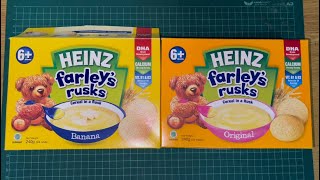 Heinz Farley’s Rusks Original amp Banana Cereal Rusk  Unboxing [upl. by Ainehta]