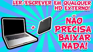 COMO LER E ESCREVER EM QUALQUER HD EXTERNO NO MAC [upl. by Arde]