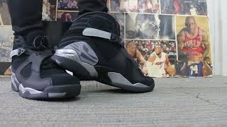 Air Jordan 8 Winterized “Gunsmoke” on Feet Show [upl. by Iline]