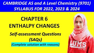 Chapter 6  Enthalpy Changes  Selfassessment Questions Cambridge A Levels Chemistry 9701 [upl. by Alveta925]