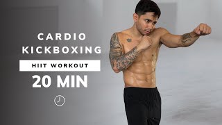 20 MIN STANDING CARDIO HIIT WORKOUT  Kickboxing Inspired No Equipment No Repeats [upl. by Pauli209]