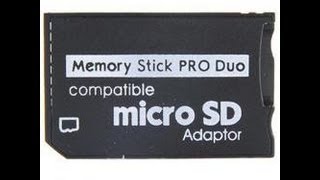 Обзор переходника с Micro SD на Memory Stick Pro Duo Micro SD 2 Memory Stick Pro Duo Adapter review [upl. by Noelopan970]