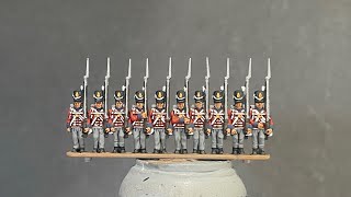 Painting Epic scale Waterloo British Infantry [upl. by Aissenav]