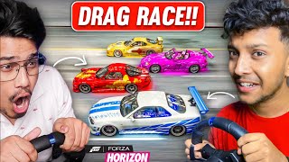 FINALLY NotGamerFleet Vs DattraxGaming DRAG RACE😱 FORZA HORIZON 5 [upl. by Ettelloc962]