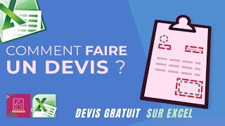 tuto Comment faire un devis  Devis gratuit et sur Excel [upl. by Daniell136]