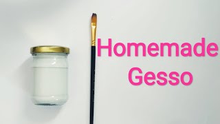 Homemade Gesso  How To Make Gesso At Home  DIY Primer  DIY Gesso  Rosy Passion [upl. by Jak]