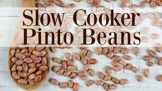 Slow Cooker Pinto Beans [upl. by Rukna279]