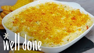 Put This Greek Twist On A Classic Creamy Crab Dip With Feta Cheese amp Lemon Zest  Recipe  Well Done [upl. by Fadil562]