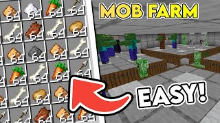 Simple Minecraft 120 Mob Farm Tutorial  Efficient Easy and High Yield 🔥 [upl. by Haziza]