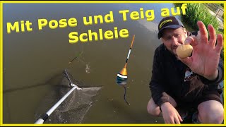 Angeln mit Teig und Pose auf Schleie und Karpfen am Dorfteich 🎣 [upl. by Leyla]