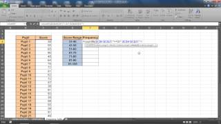 Create a Frequency Distribution Table in Excel [upl. by Benedict]