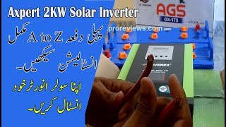 Axpert 2 KW VP solar Inverter A to Z Installation Guide [upl. by Sennahoj]