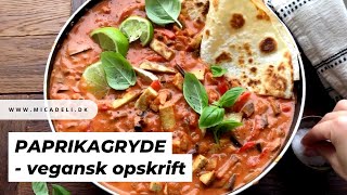 Vegansk paprikagryde på 30 min – Opskrift på gryderet med grøntsager [upl. by Enahpets]