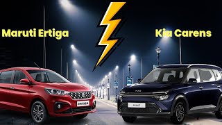 Maruti Ertiga vs Kia Carens  detailed comparison Carens vs Ertiga [upl. by Thomas]