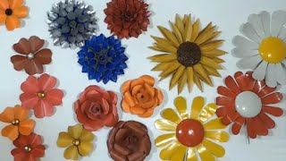 DIY  FLORES COM LATINHAS DE ALUMÍNIO  RECICLANDO LATINHAS DE REFRIGERANTE lucibuzo [upl. by Gairc]