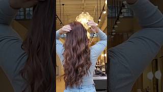 Clip in hair extensions tutorial clipinhairextensions hairextensions hairtutorial fallhaircolor [upl. by Erle]