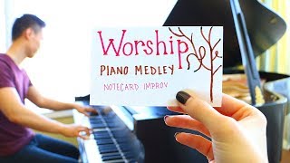 Top 10 Worship Piano Medley Notecard Improv  YoungMin You [upl. by Eimirej6]