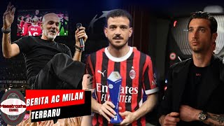 BERITA AC MILAN TERBARU ✅️ Tinggalkan Milan Pioli otw Inggris💥Florenzi Raih Penghargaan💥 [upl. by Aniuqal691]