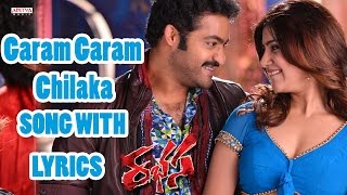 Garam Garam Song With Lyrics  Rabasa Songs  Jr NTR Samantha Pranitha  Aditya Music Tellugu [upl. by Herzel]