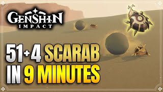 Scarab Locations  Fast and Efficient Farming Route  Ascension Materials 【Genshin Impact】 [upl. by Lepper977]