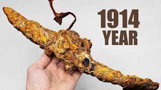 EXTREMELY Rusty WW1 Pickaxe Restoration [upl. by Ebaj]