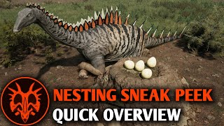 Nesting Sneak Peek Upcoming New Feature  Path of Titans [upl. by Rosmunda453]