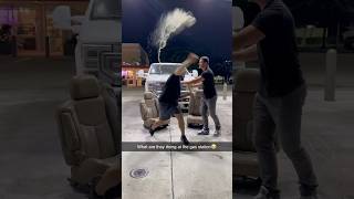 I was just trying to relax at the gas station😂 shorts viral jamesrtgr [upl. by Rosenstein416]