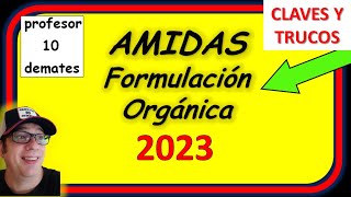 AMIDAS Formulación orgánica Nomenclatura Ejemplos y ejercicios resueltos [upl. by Aliehs758]