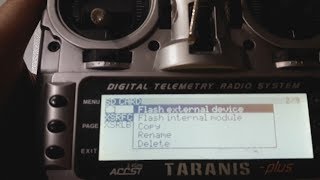 XSR FrSky receiver firmware flashing using your Taranis [upl. by Ahsiened]