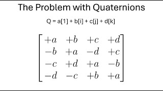 The Problem With Quaternions [upl. by Acire198]