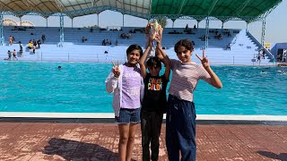 SGFI State level Swimming Competition 2023 in Sirsa Dera Sacha Sauda Silver Medal in 50m Butterfly [upl. by Yelyab]