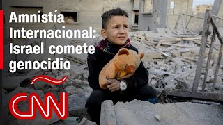 Informe de Amnistía Internacional dice que Israel comete genocidio en Gaza [upl. by Mairem]