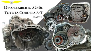 Disassembling A240L Toyota Corolla Automatic Transmission [upl. by Dnomsed]