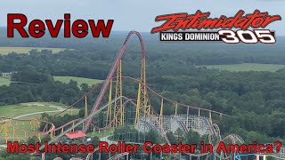 Intimidator 305 Review INTENSE Intamin Giga Coaster Kings Dominion [upl. by Rodrigo18]