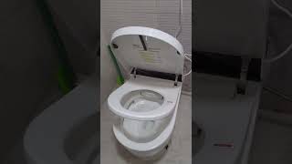 Plantex Commode For ToiletSmart automatic Western StyleEquipped With Foot Touching Lid Opening [upl. by Arotahs]