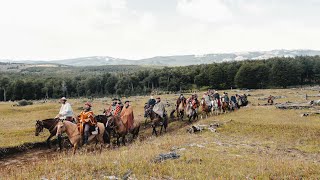 300 caballos criollos de cabalgata en la patagonia Argentina [upl. by Llain829]