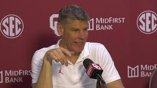 Oklahoma HC Porter Moser postgame OU 93 Lindenwood 60  1142024 [upl. by Amzu]