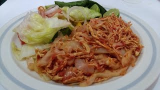 Tinga de Pollo con Col Repollo está receta te Encantará [upl. by Anyt17]