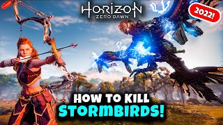 How to Kill Stormbirds  Horizon Zero Dawn 2022  Master Machine Hunting Guide [upl. by Atikal]