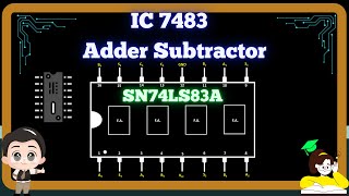 4 Bit Parallel Adder and Subtractor using Full Adders IC 7483 [upl. by Inahet]