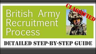 British Army Recruitment Process – Detailed StepbyStep Guide [upl. by Rotberg]