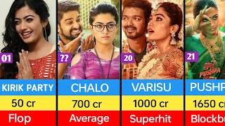 Rashmikamandanna hit and Flop Movies List ll Rashmika Mandhana All Movie list [upl. by Jasun]