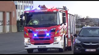 Luchthoorn amp Amerikaanse Sirene Ambulances Brandweer amp Politie met spoed in Leuven BE [upl. by Sej]