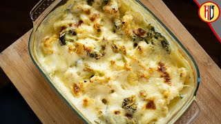 Baked vegetables with cheese in creamy white sauce [upl. by Paulo570]