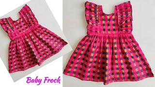 Ruffle Baby Frock Cutting and Stitching [upl. by Ruvolo439]