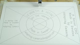 Test drawing with my DIY CNC using UCCNC and UC300ETH [upl. by Eibur]