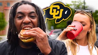 Rating Food at the Colorado Buffaloes Football Game  Colorado v Baylor [upl. by Amary]