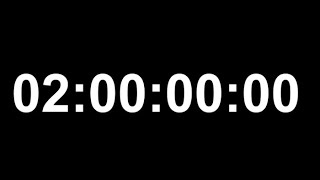 CRONÓMETRO de 2 horas SIN ALARMA  Temporizador de 120 minutos [upl. by Llesram]